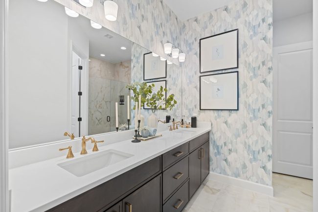 Iris, Pangea Park, Viera Builders, primary bathroom