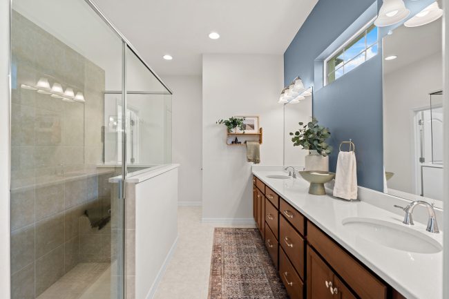 Lilac, Pangea Park, Viera Builders, primary bathroom