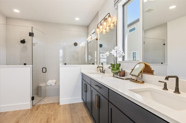 Viera Builders, Henry, interior, primary bathroom