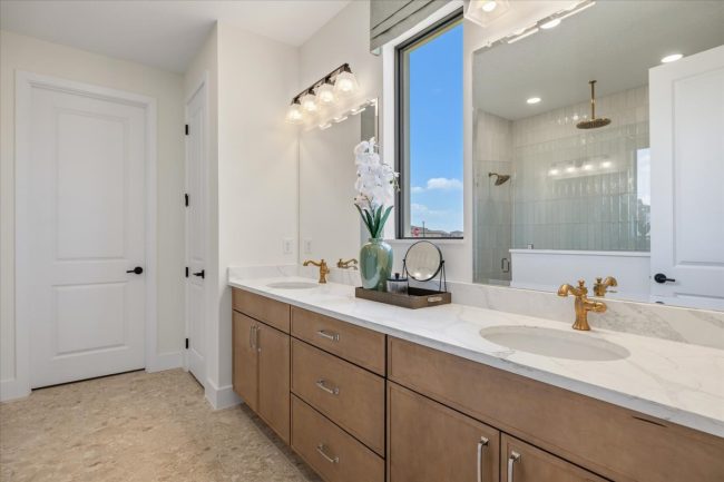 Viera Builders, Hailey, interior, primary bathroom