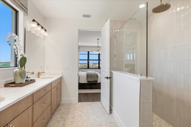 Viera Builders, Hailey, interior, primary bathroom