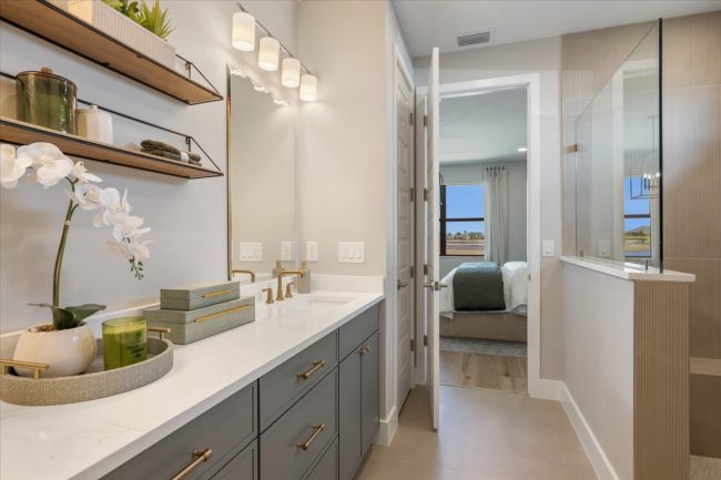 Atlin Cove, Crystal, Viera Builders, interior, primary bathroom