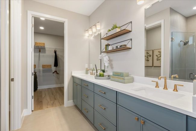 Atlin Cove, Crystal, Viera Builders, interior, primary bathroom