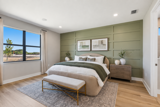 Atlin Cove, Crystal, Viera Builders, interior, primary bedroom