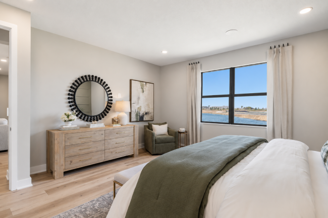 Atlin Cove, Crystal, Viera Builders, interior, primary bedroom