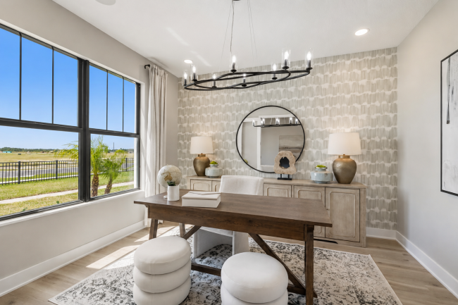 Atlin Cove, Crystal, Viera Builders, interior, study