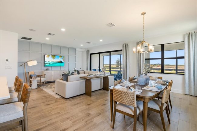 Viera Builders, Henry, interior, great room and dining